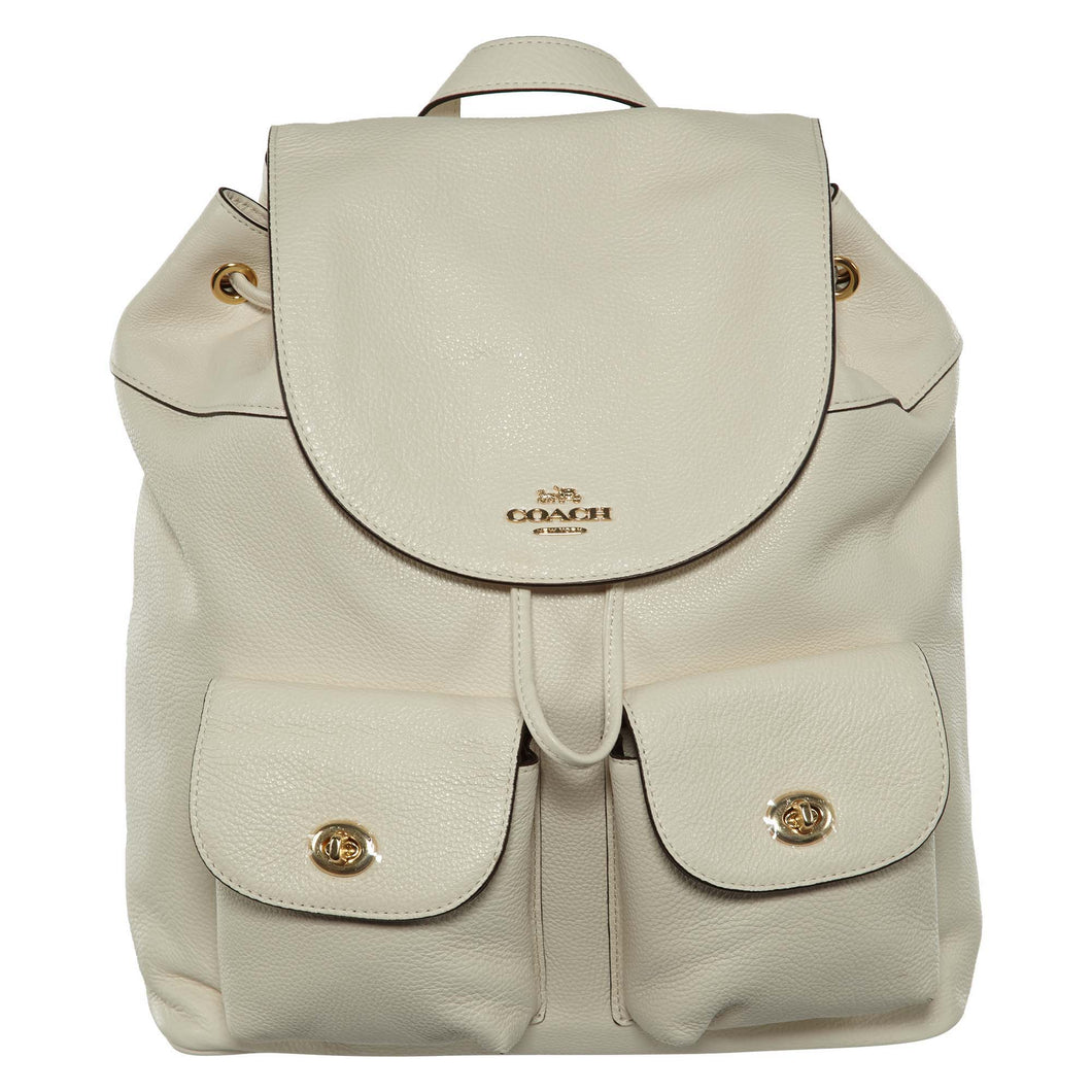 Coach Pebbled Leather Belle Backpack Womens Style : F37410