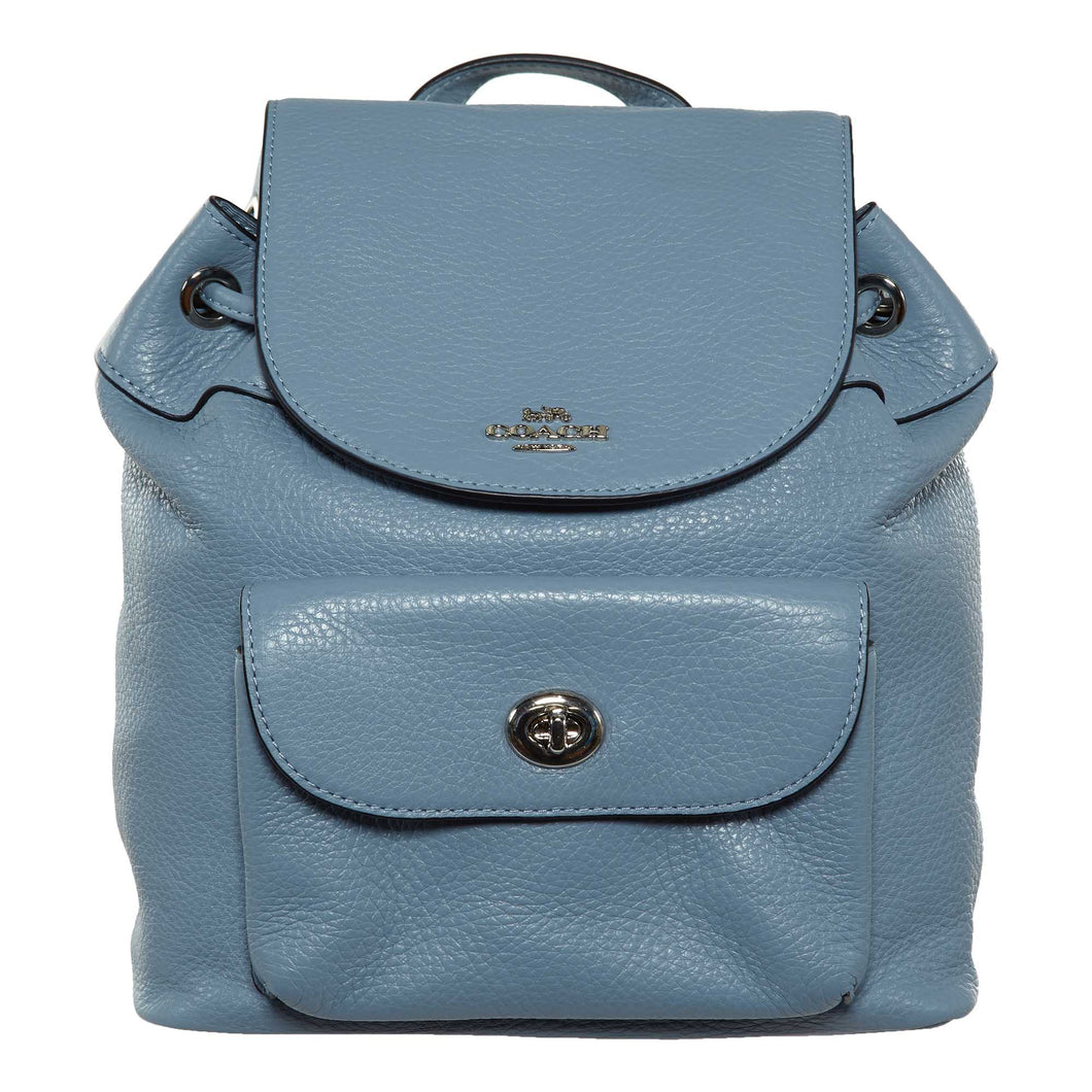 Coach Pebble Leather Mini Bill Backpack Womens Style : F37621