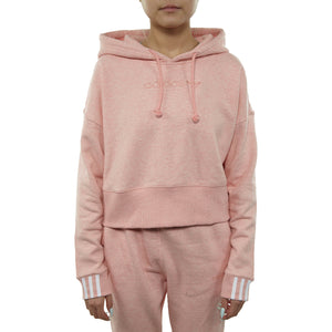 Adidas Coeeze Cropped Hoodie Womens Style : Du2353-Pink